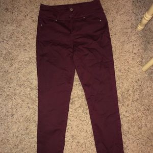 Maroon jeans